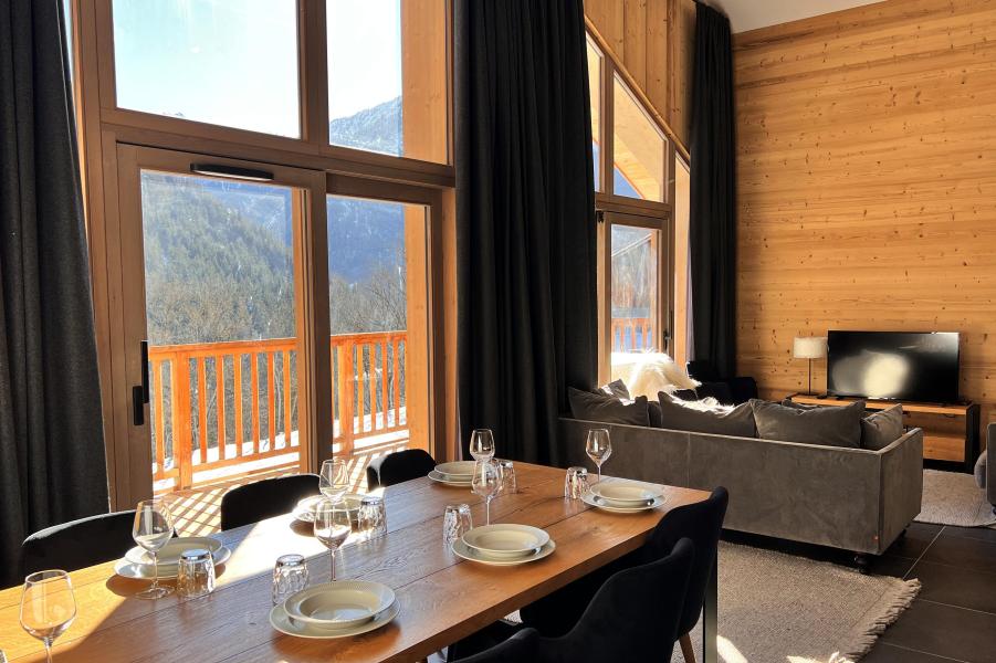 Urlaub in den Bergen 5-Zimmer-Appartment für 10 Personen (A21) - Résidence les Terrasses de la Vanoise - Champagny-en-Vanoise - Wohnzimmer