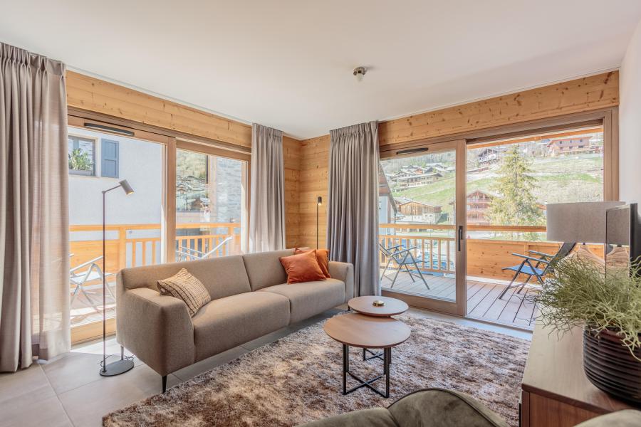 Vakantie in de bergen Appartement 3 kamers 4 personen (A15) - Résidence les Terrasses de la Vanoise - Champagny-en-Vanoise - Woonkamer