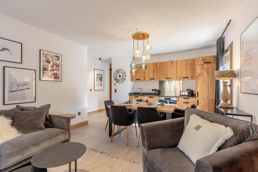 Vakantie in de bergen Appartement 3 kamers bergnis 6 personen (B14) - Résidence les Terrasses de la Vanoise - Champagny-en-Vanoise - Woonkamer