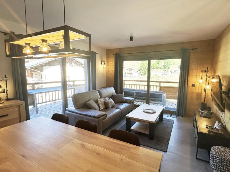 Vakantie in de bergen Appartement 3 kamers bergnis 6 personen (B24) - Résidence les Terrasses de la Vanoise - Champagny-en-Vanoise - Woonkamer