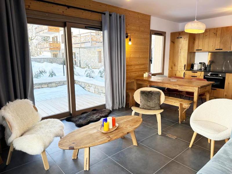 Vakantie in de bergen Appartement 3 kamers bergnis 7 personen (B04) - Résidence les Terrasses de la Vanoise - Champagny-en-Vanoise - Woonkamer