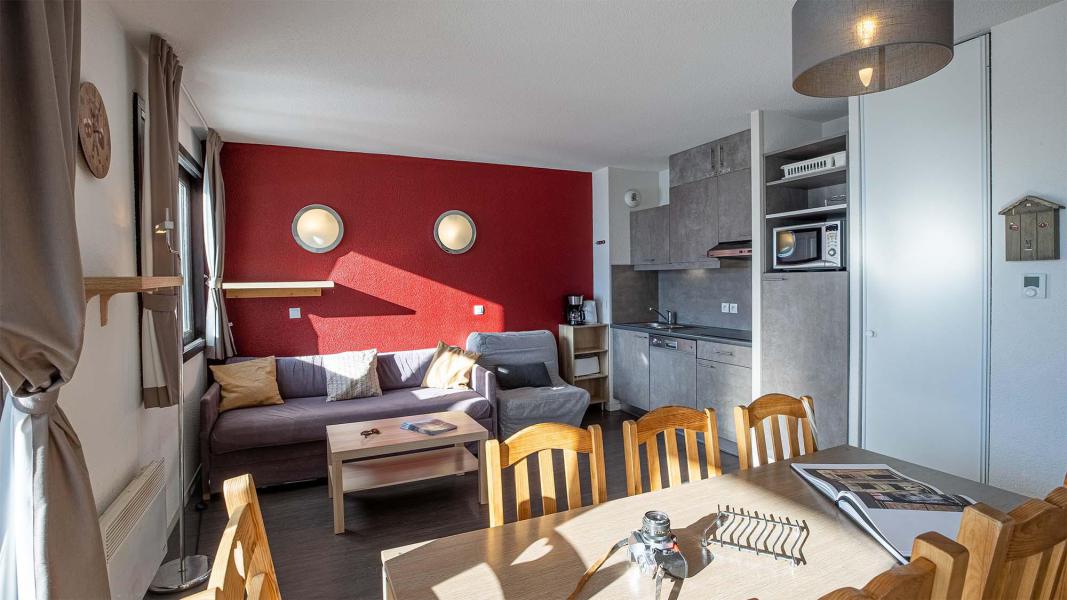 Holiday in mountain resort 3 room apartment 7 people (BCQ) - Résidence les Terrasses de Veret - Flaine - Living room