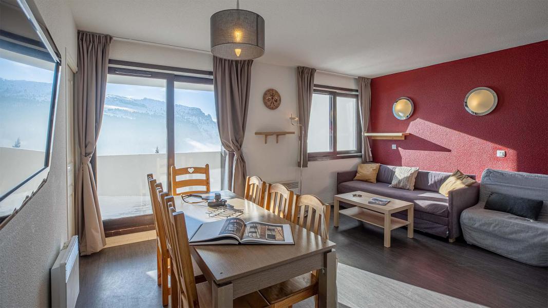 Urlaub in den Bergen 3-Zimmer-Appartment für 7 Personen (BCQ) - Résidence les Terrasses de Veret - Flaine - Wohnzimmer