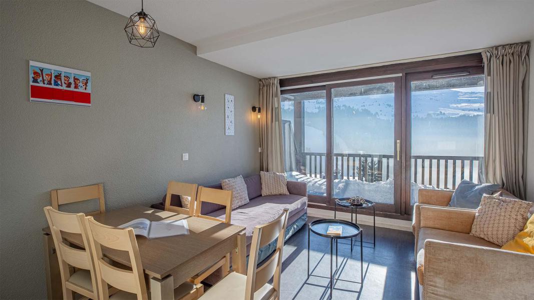 Urlaub in den Bergen 3 Zimmer Maisonettewohnung für 6 Personen (BCF) - Résidence les Terrasses de Veret - Flaine - Wohnzimmer