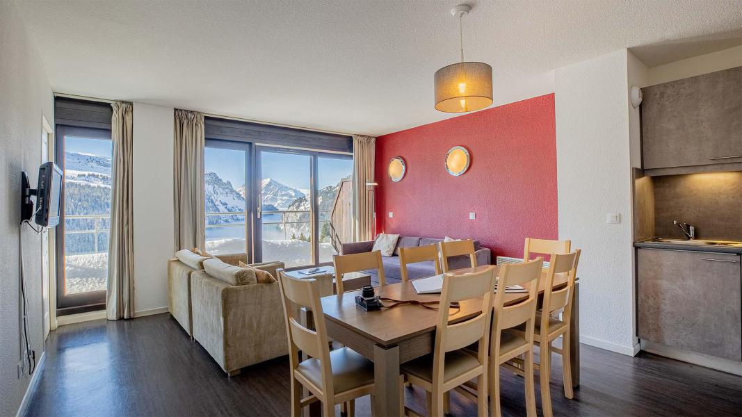 Holiday in mountain resort 4 room apartment 8 people (BDF) - Résidence les Terrasses de Veret - Flaine - Living room