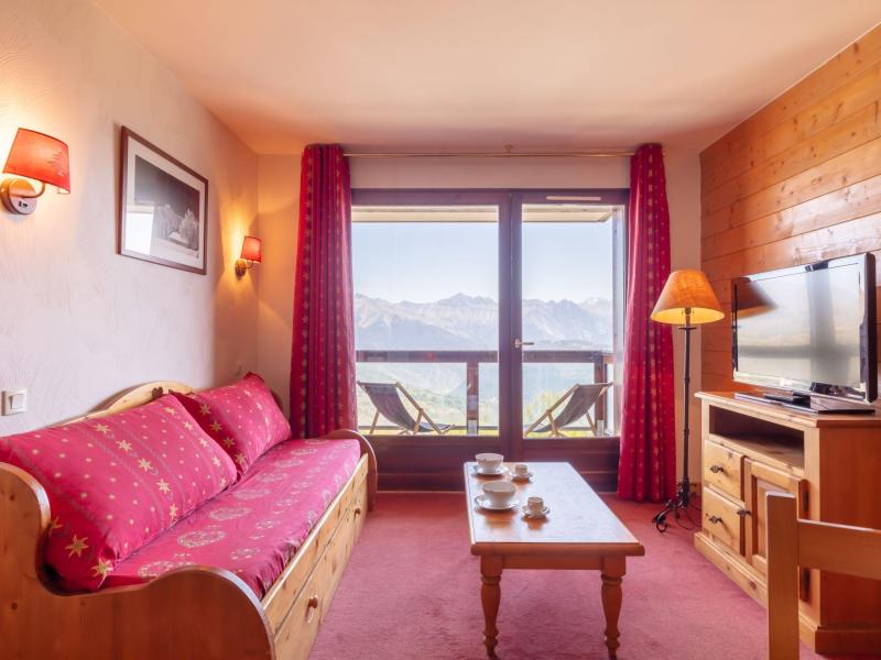 Urlaub in den Bergen 3-Zimmer-Appartment für 6 Personen (1) - Résidence les Terrasses du Corbier - Le Corbier - Wohnzimmer