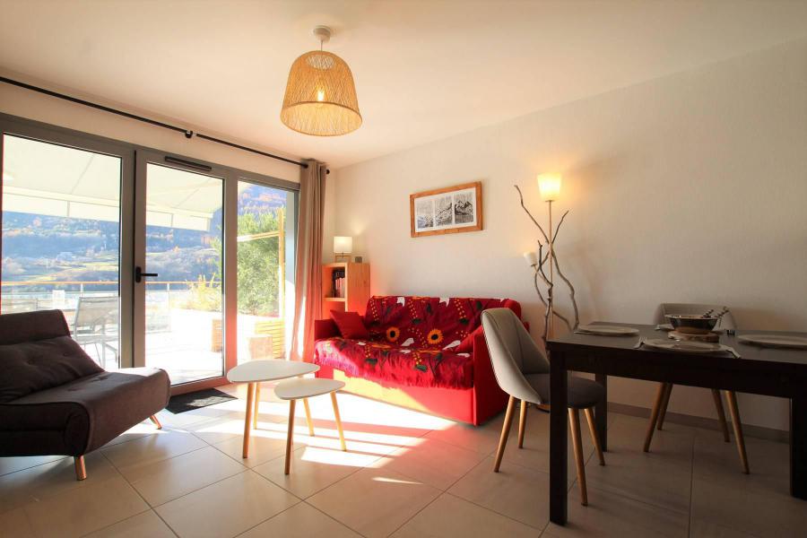 Urlaub in den Bergen 2-Zimmer-Appartment für 4 Personen (A03) - Résidence les Terrasses du Lautaret - Serre Chevalier - Wohnzimmer