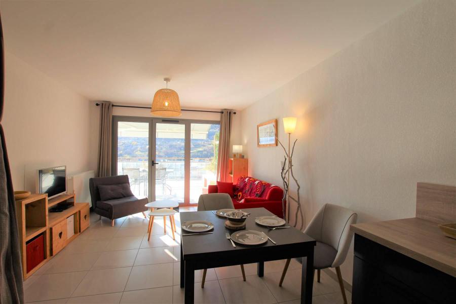 Vakantie in de bergen Appartement 2 kamers 4 personen (A03) - Résidence les Terrasses du Lautaret - Serre Chevalier - Tafel