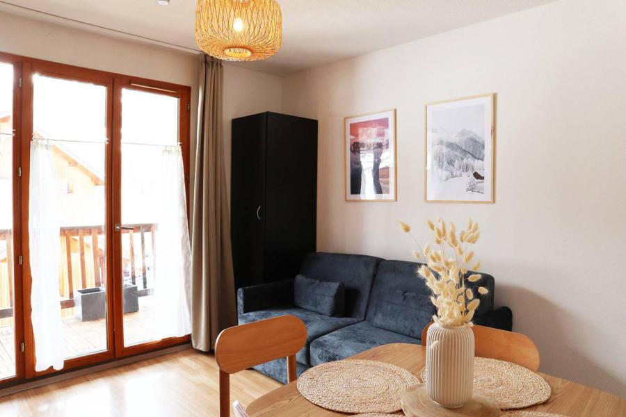 Urlaub in den Bergen 3 Zimmer Maisonettewohnung für 6 Personen (853) - Résidence les Terrasses du Soleil d'Or - Les Orres - Wohnzimmer