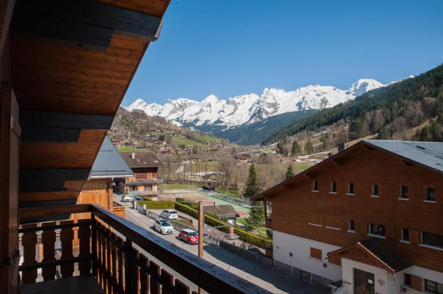 Urlaub in den Bergen 5-Zimmer-Appartment für 8 Personen - Résidence les Tilleuls - Le Grand Bornand - Terrasse