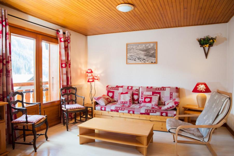 Vakantie in de bergen Appartement 5 kamers 8 personen - Résidence les Tilleuls - Le Grand Bornand - Woonkamer