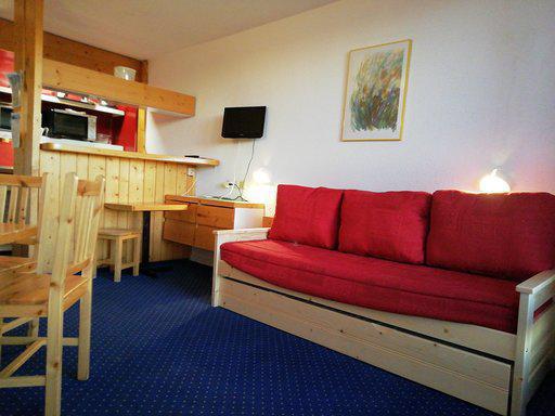 Vakantie in de bergen Appartement 2 kamers 5 personen (1112) - Résidence les Tournavelles - Les Arcs - Woonkamer