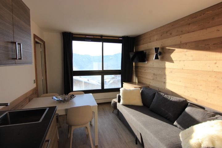 Urlaub in den Bergen Studio Kabine für 4 Personen (508) - Résidence les Trois Vallées - Val Thorens - Wohnzimmer