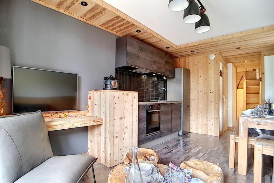 Holiday in mountain resort 4 room duplex apartment 10 people (1217) - Résidence les Valmonts - Les Menuires - Living room