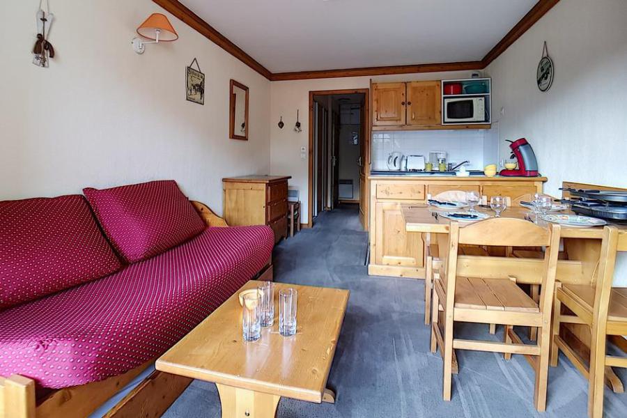 Vakantie in de bergen Appartement 2 kamers 4 personen (713) - Résidence les Valmonts - Les Menuires - Woonkamer