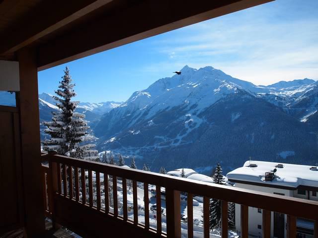 Vacances en montagne Studio coin montagne 4 personnes (23) - Résidence les Vertes Années - La Rosière - Balcon