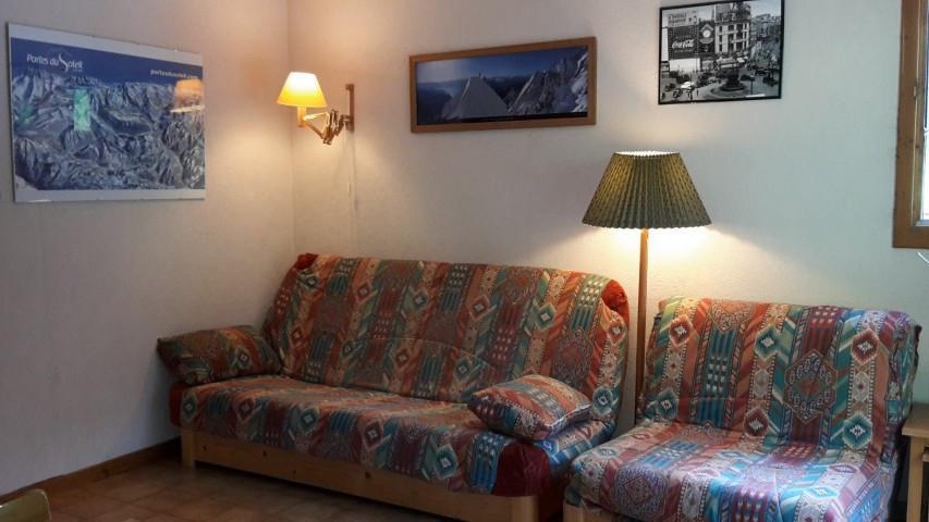 Vakantie in de bergen Studio cabine 4 personen (06B) - Résidence les Voinettes - Châtel - Woonkamer