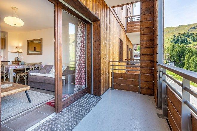 Urlaub in den Bergen 2-Zimmer-Appartment für 4 Personen (A407) - Résidence Lodges 1970 - La Plagne - Balkon