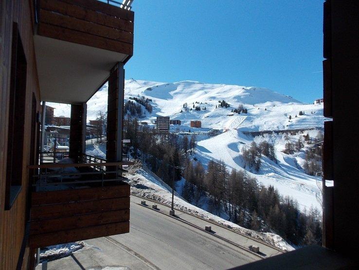 Vacanze in montagna Appartamento 2 stanze per 4 persone (A407) - Résidence Lodges 1970 - La Plagne - Balcone