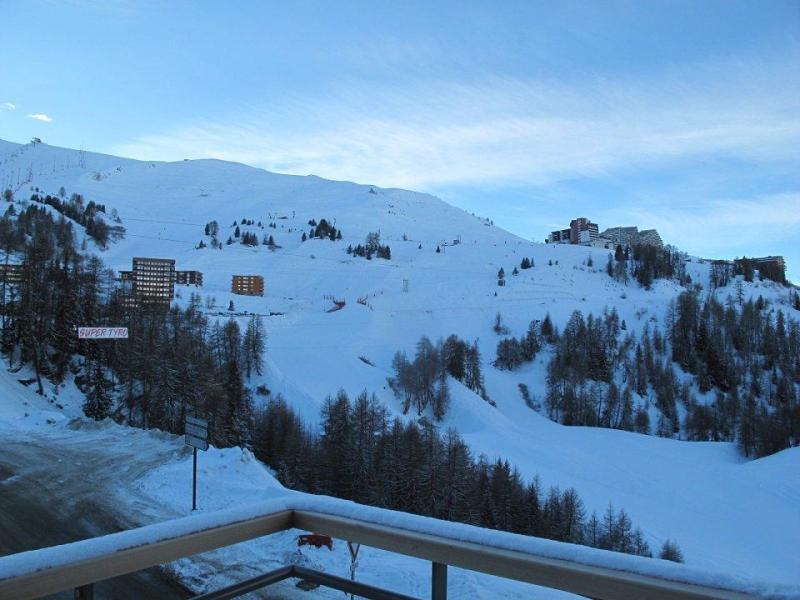 Vacanze in montagna Appartamento 3 stanze per 6 persone (A405) - Résidence Lodges 1970 - La Plagne - Balcone