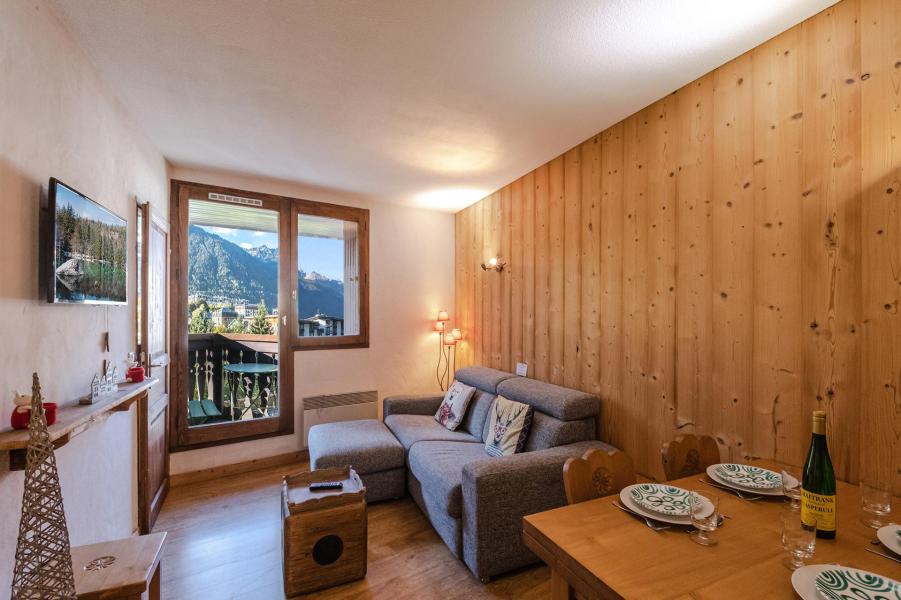 Vakantie in de bergen Appartement 2 kamers 4 personen (Paradis) - Résidence Lognan - Chamonix - Woonkamer