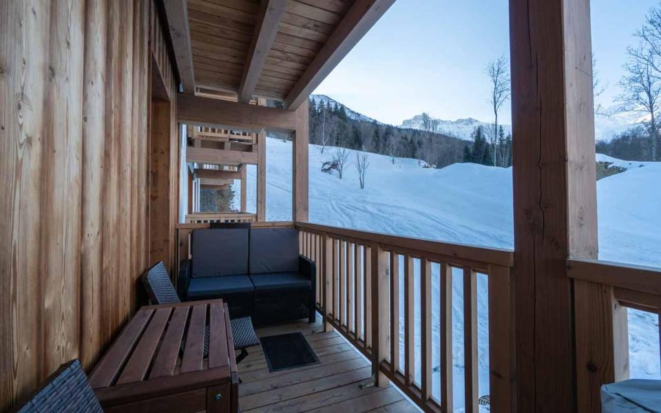 Urlaub in den Bergen 3-Zimmer-Appartment für 6 Personen (G447) - Résidence Lumi - Valmorel - Balkon