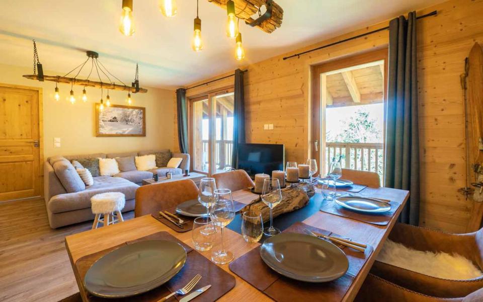 Holiday in mountain resort 4 room duplex apartment 8 people (G444) - Résidence Lumi - Valmorel - Living room