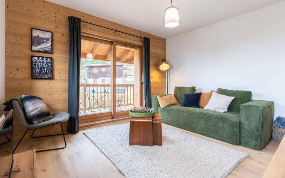 Vakantie in de bergen Appartement 4 kamers 6 personen (G461) - Résidence Lumi - Valmorel - Woonkamer