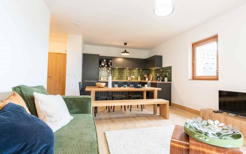 Vakantie in de bergen Appartement 4 kamers 6 personen (G461) - Résidence Lumi - Valmorel - Woonkamer