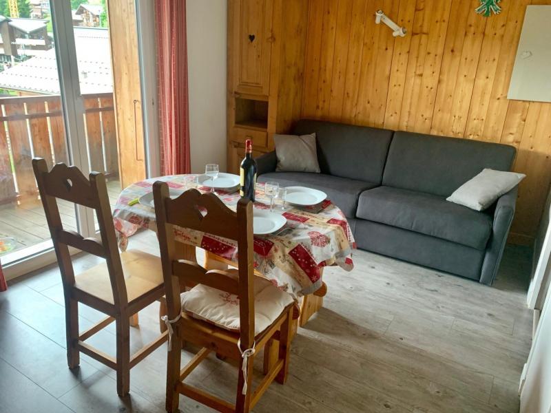 Vakantie in de bergen Studio cabine 4 personen (58) - Résidence Marcelly - Les Gets - Woonkamer