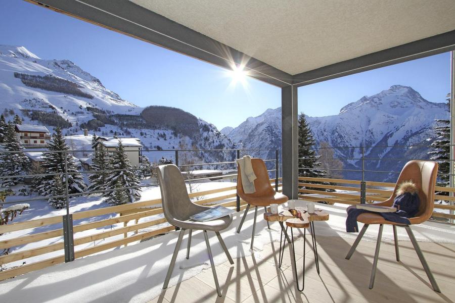 Holiday in mountain resort 3 room apartment cabin 5 people (2.2) - Résidence Mariande - Les 2 Alpes - Terrace