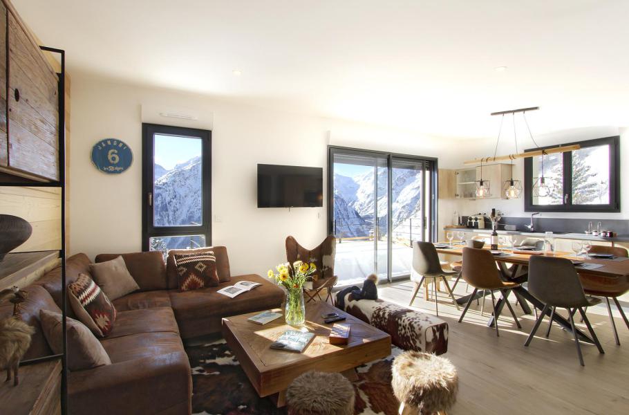 Holiday in mountain resort 4 room apartment 9 people (4.1) - Résidence Mariande - Les 2 Alpes - Living room