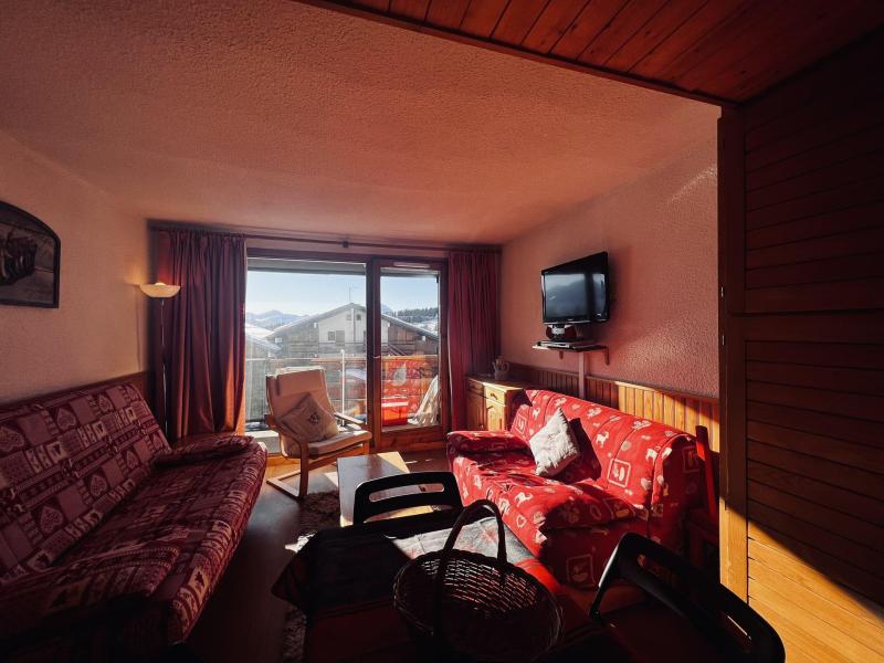 Holiday in mountain resort Studio sleeping corner 4 people (110) - Résidence Mont Blanc A - Les Saisies - 