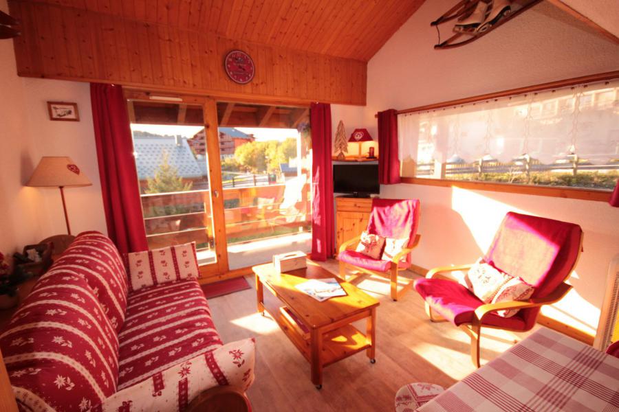 Vakantie in de bergen Appartement 2 kamers mezzanine 6 personen (155) - Résidence Mont Blanc A - Les Saisies - Woonkamer