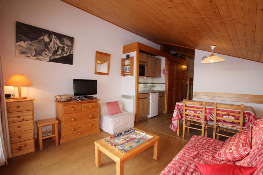 Urlaub in den Bergen 2-Zimmer-Berghütte für 4 Personen (409) - Résidence Mont Blanc D - Les Saisies - Wohnzimmer