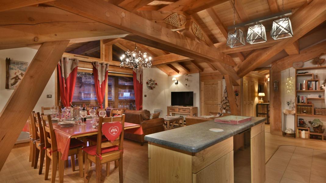 Vacances en montagne Appartement 6 pièces 10 personnes - Résidence Mont Chéry - Les Gets - Séjour