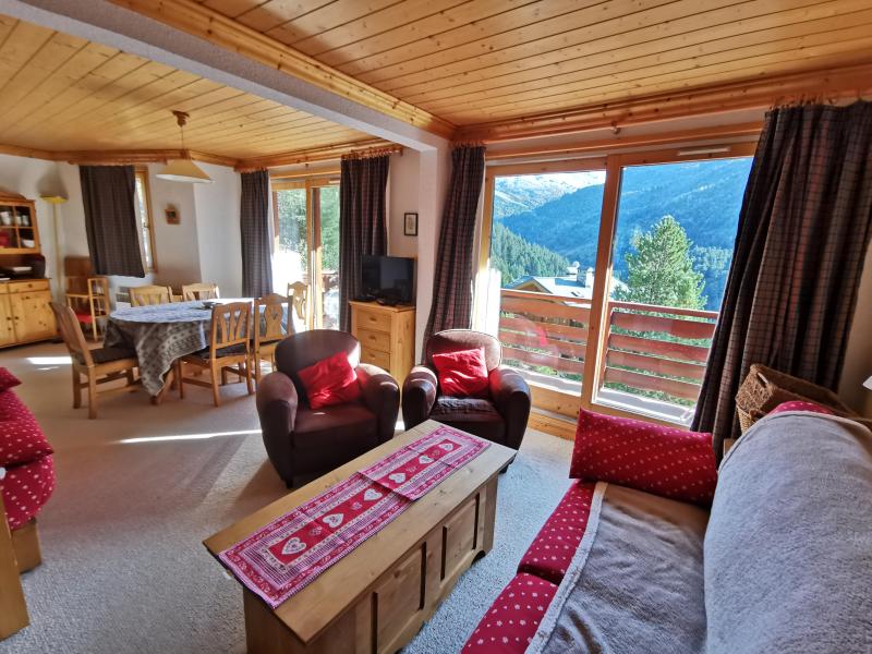 Urlaub in den Bergen 3-Zimmer-Holzhütte für 7 Personen (021) - Résidence Moraine - Méribel-Mottaret - Wohnzimmer