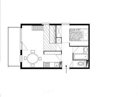 Vacances en montagne Appartement 2 pièces mezzanine 5 personnes (010) - Résidence Nantchu - Méribel-Mottaret - Plan