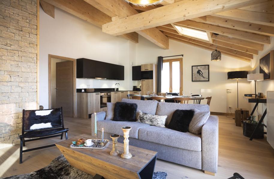 Urlaub in den Bergen 4-Zimmer-Holzhütte für 10 Personen - Résidence Neige et Soleil - Les 2 Alpes - Wohnzimmer