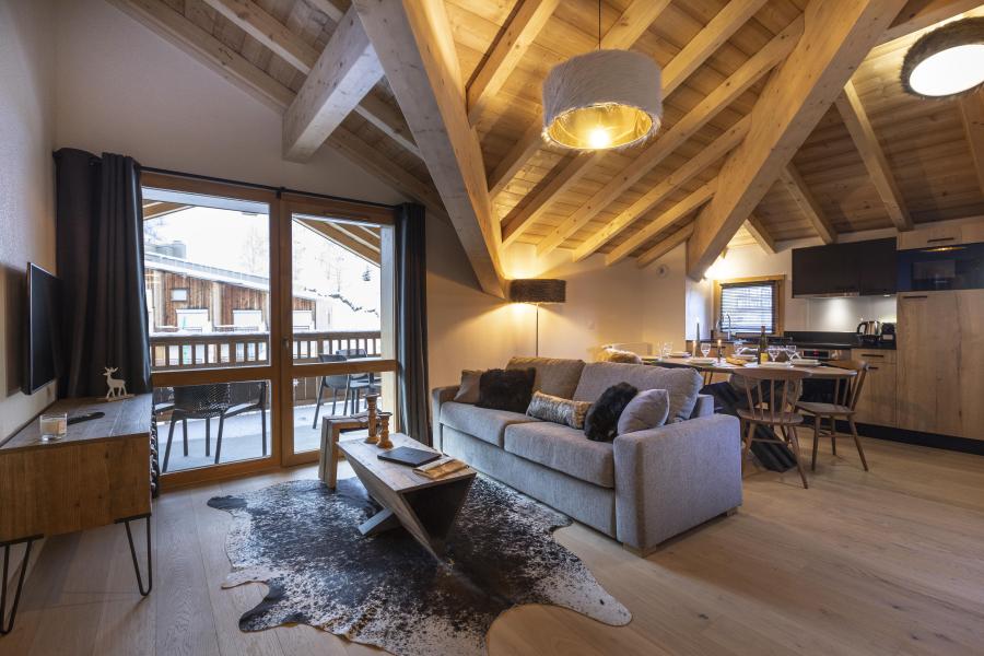 Vakantie in de bergen Appartement 3 kabine kamers 8 personen - Résidence Neige et Soleil - Les 2 Alpes - Woonkamer