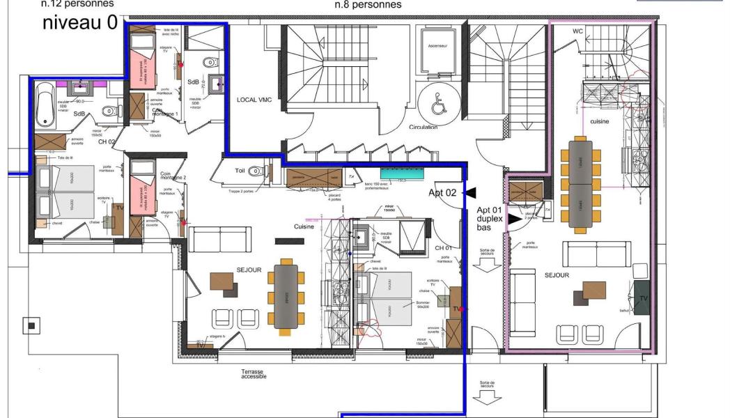 Urlaub in den Bergen 3-Zimmer-Holzhütte für 8 Personen (2) - Résidence Orée Du Bois - La Rosière