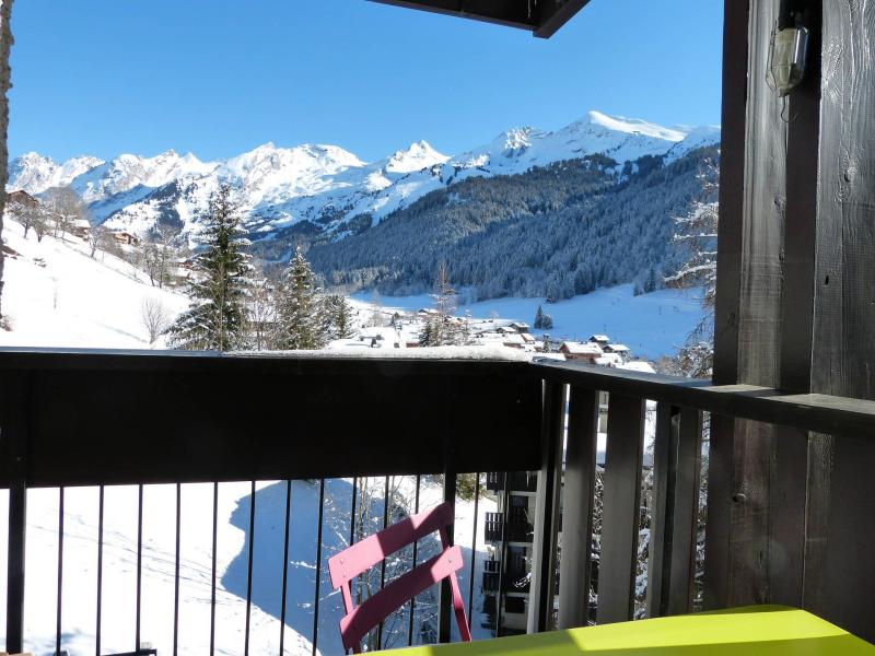 Holiday in mountain resort 3 room apartment 6 people (15) - Résidence Ours Brun - La Clusaz - Balcony