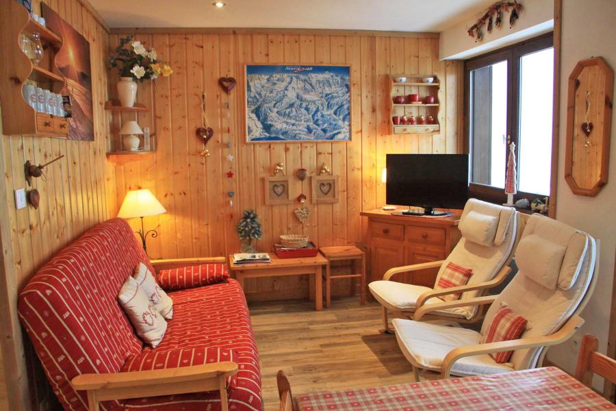 Urlaub in den Bergen 3-Zimmer-Holzhütte für 6 Personen - Résidence Panorama - Les Gets - Wohnzimmer