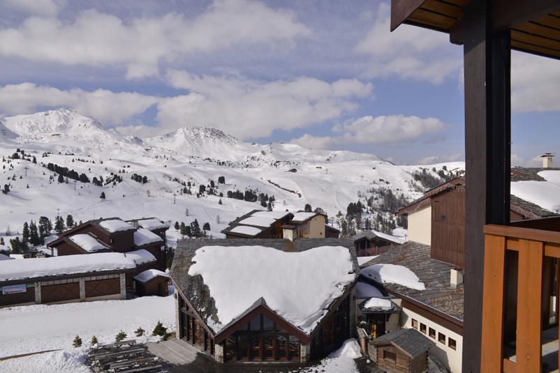 Urlaub in den Bergen Studio Schlafnische 4 Personen (408) - Résidence Pégase - La Plagne - Terrasse