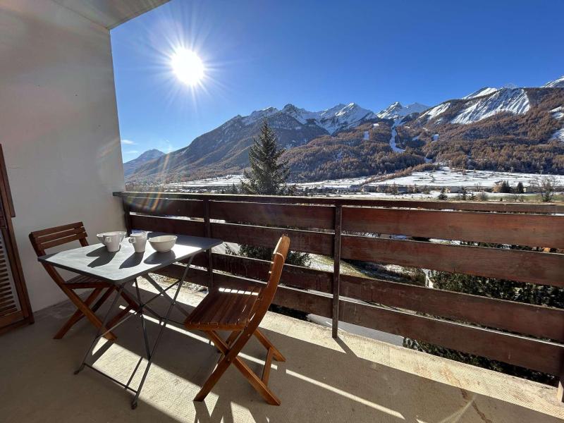 Vacances en montagne Studio coin nuit 4 personnes (4300) - Résidence Pellenches - Serre Chevalier - Balcon