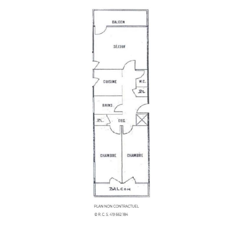 Vacances en montagne Appartement 3 pièces 6 personnes (PV54) - Résidence Pelvoux - Les Menuires - Plan