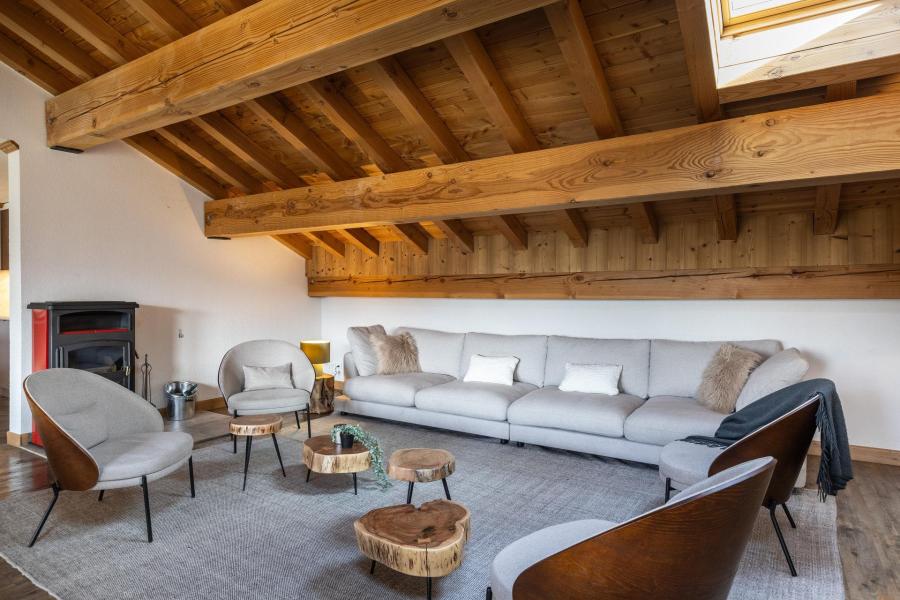 Vakantie in de bergen Appartement duplex 7 kamers 14 personen (P3) - Résidence Perdrix - La Rosière - Woonkamer