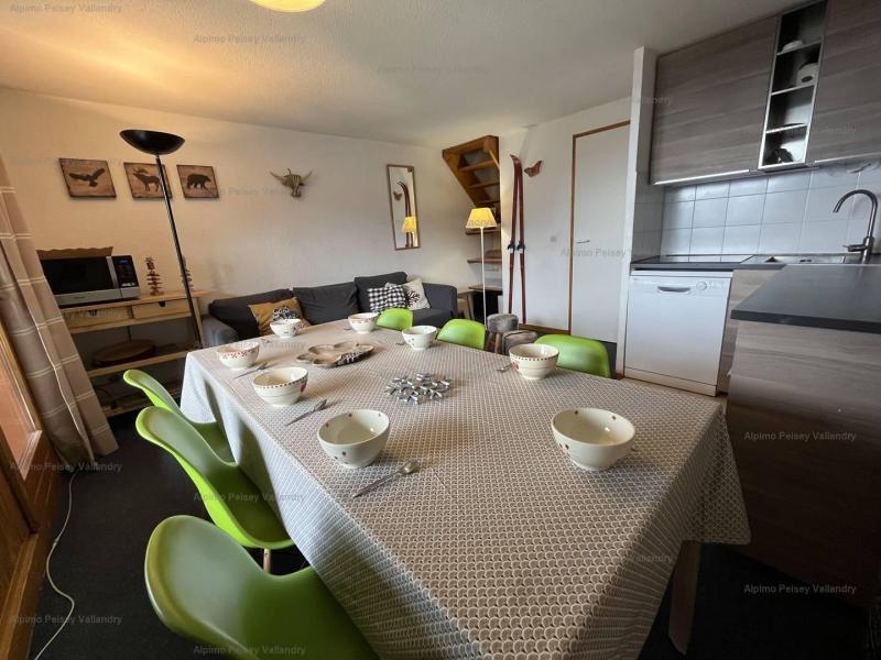 Vakantie in de bergen Appartement duplex 3 kamers bergnis 8 personen (47115) - Résidence Petite Ourse - Peisey-Vallandry - Woonkamer