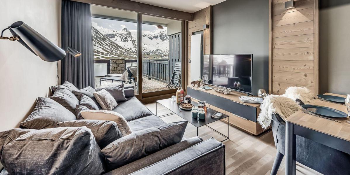 Holiday in mountain resort 2 room apartment cabin 5 people (103P) - Résidence Phoenix - Tignes - Living room