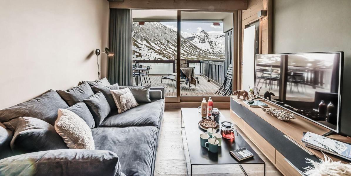 Holiday in mountain resort 2 room apartment cabin 5 people (103P) - Résidence Phoenix - Tignes - Living room